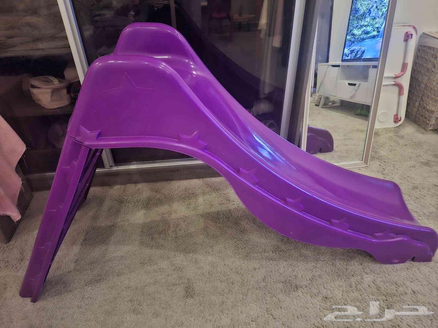 العاب اطفال دباب وزحليقة شبه جديدة64593337995137113