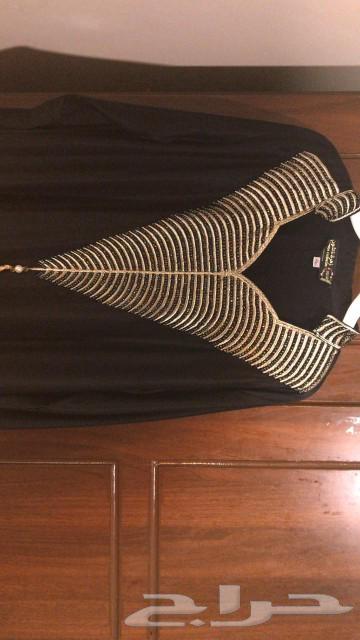 جلابيه مطرزه جديده لون كحلي غامق مقاس اكس لارج64593215925891110