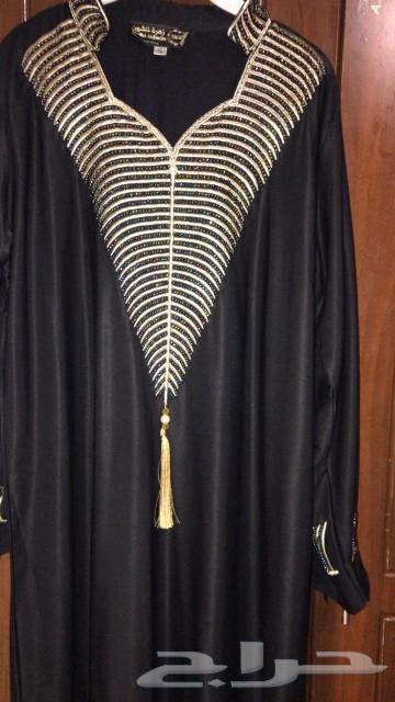 جلابيه مطرزه جديده لون كحلي غامق مقاس اكس لارج64593215925891113