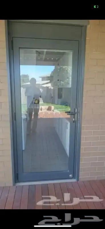 الباب حديد مع بويا فرن مع ذجاج دبل64590027207169110