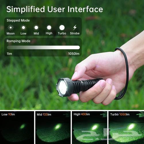 كشاف يدوي صغير Wurkkos TS12 بقوة 1050لومن64596191518851111