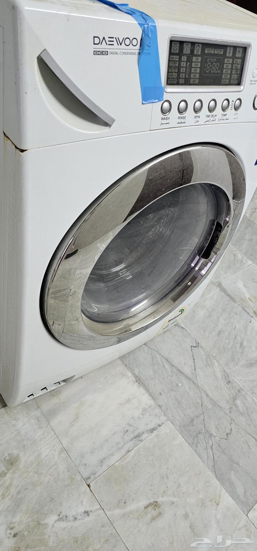 غسالة ديو خربانه للبيع مستعجل احترق سخان المويه64589557331843110