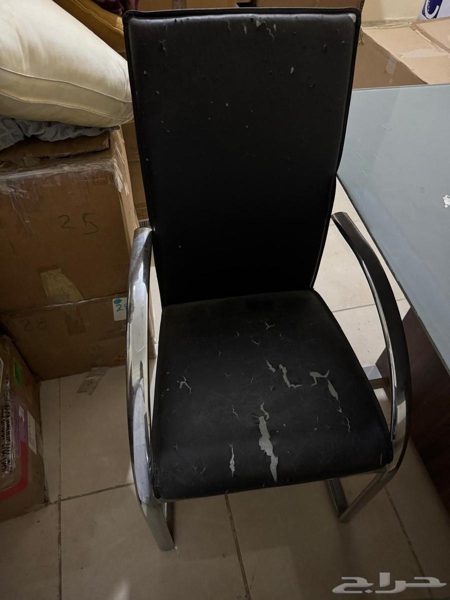 طاولة طعام قزاز مع 6 كراسي64588930701442112