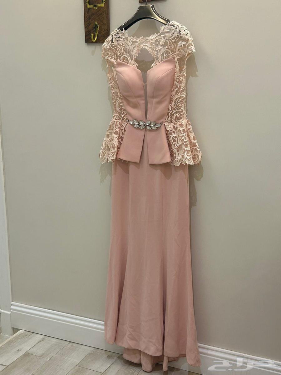 فستان بينك للسهره أنيق جدا64598327261825110