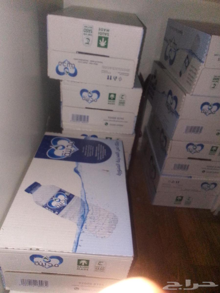 10 كراتين ماء مدينة ب 70 ريال عرض لا يفوت64598696477569110
