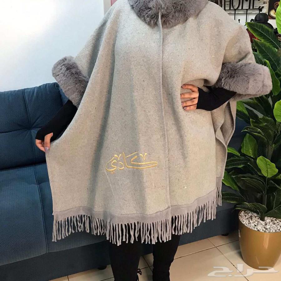 عروض خاصه شالات الفخامة الشتويه قماش صوف بأطراف فرو ناعم64598093880323114