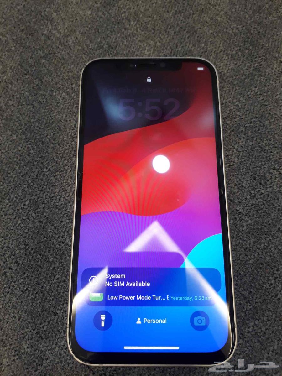 iPhone 12 new but forgot its code, white color 64 GB64597923911170111