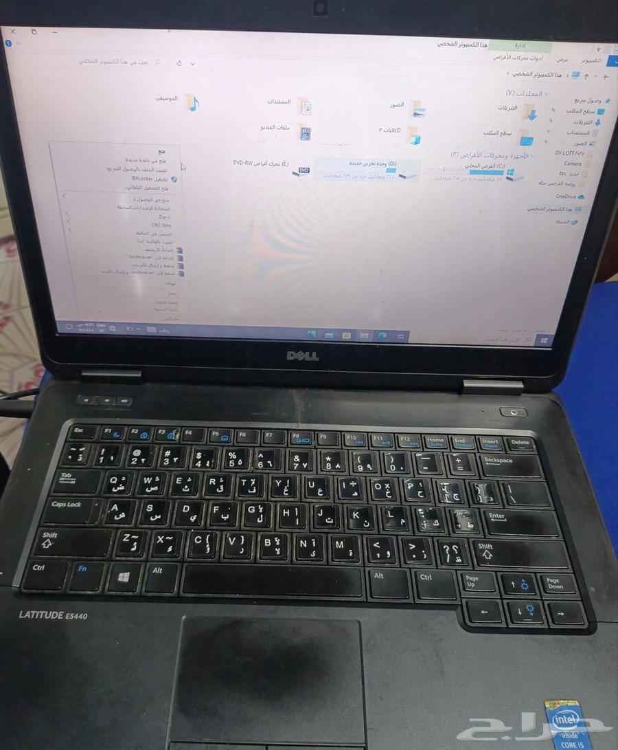لابتوب Dell core i 5   طابعه جديده بالكرتون64598240108035112