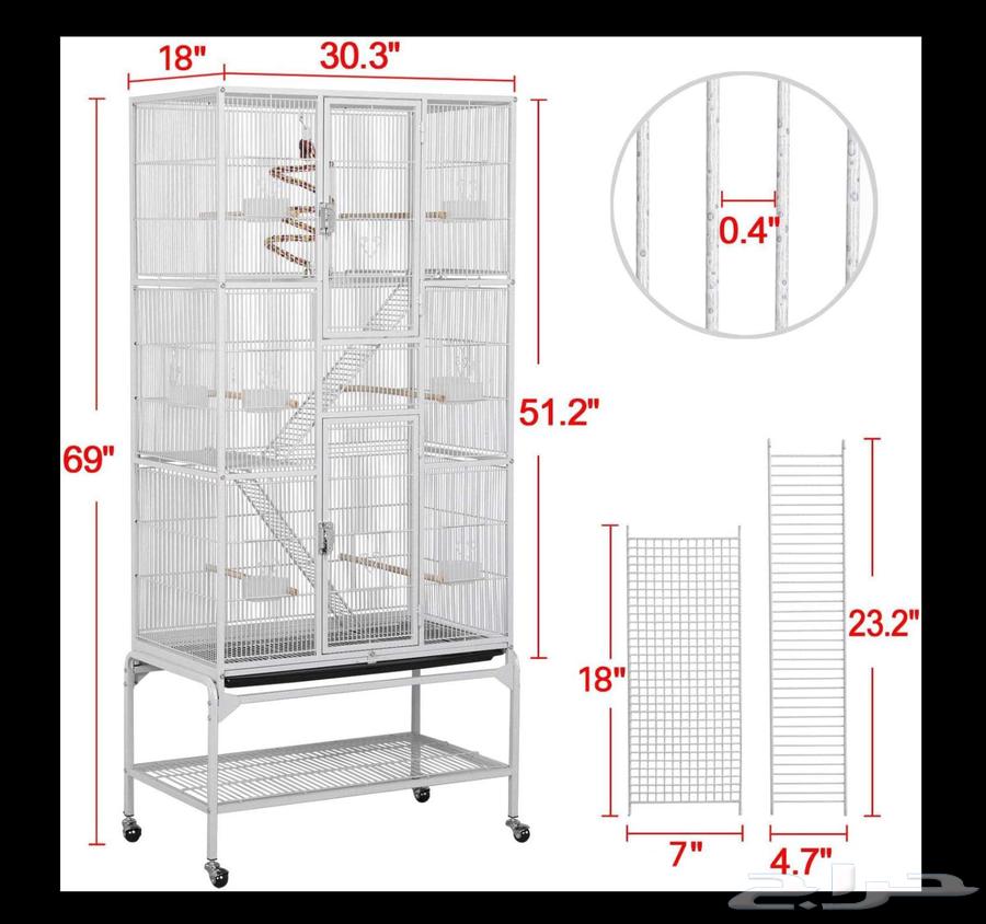 قفص ببغاء كبير جدا ارتفاع 175 سم64598843879299112