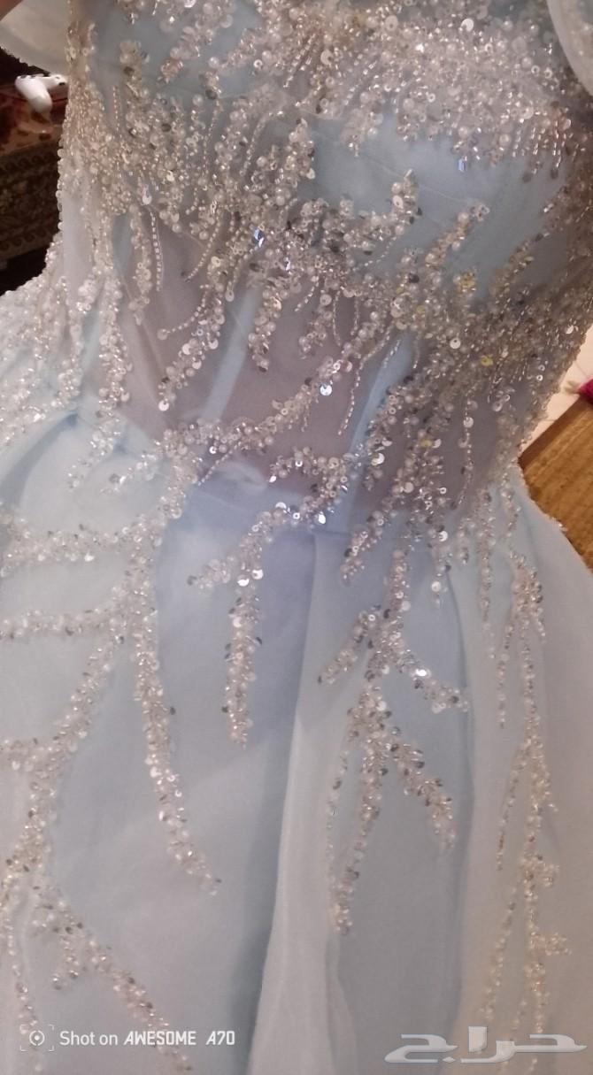 فستان سهرة شبه جديد للبيع على السوم64598511533953110