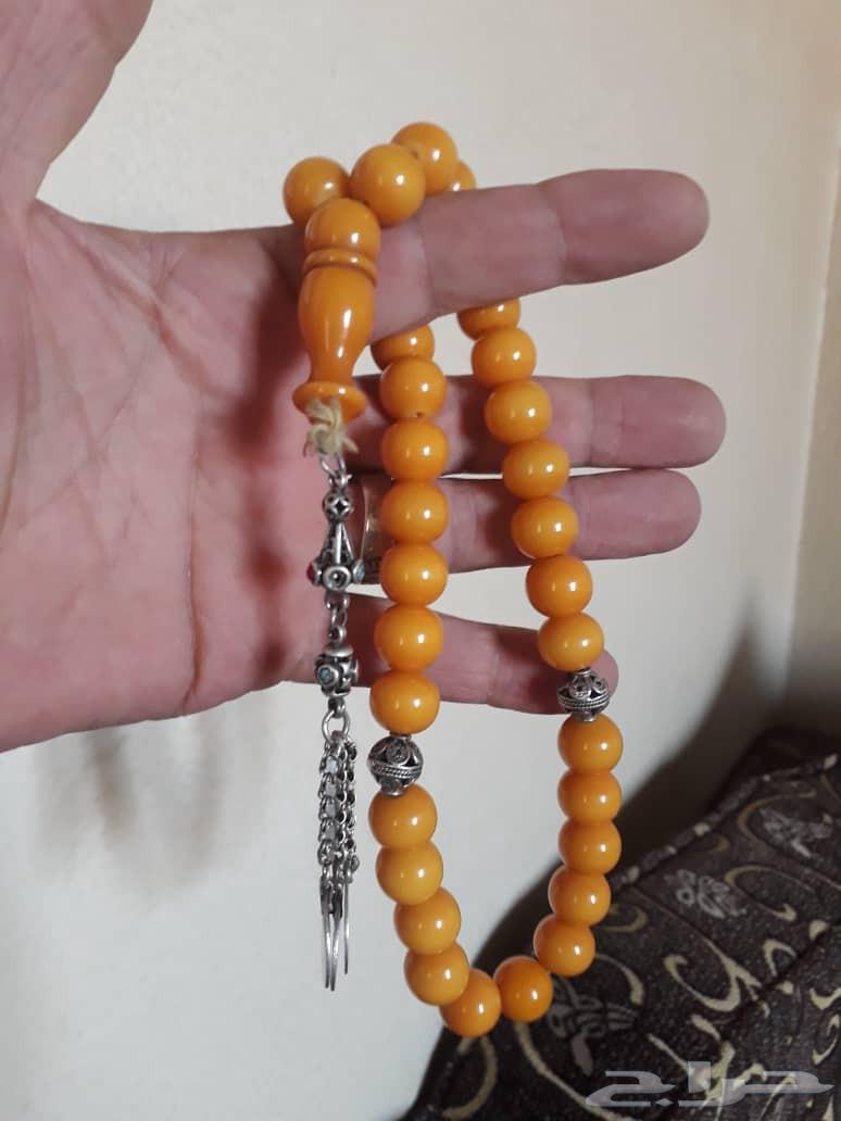 سبحة مسكي الماني مغلف قديمة جدا  مضاف عليها بالقفل حبة دخيل64596944198018110