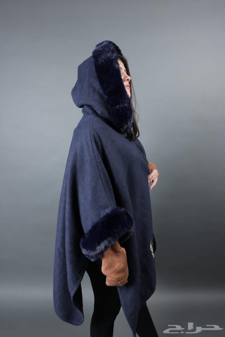 عروض خاصه شالات الفخامة الشتويه قماش صوف بأطراف فرو ناعم64598093880323113