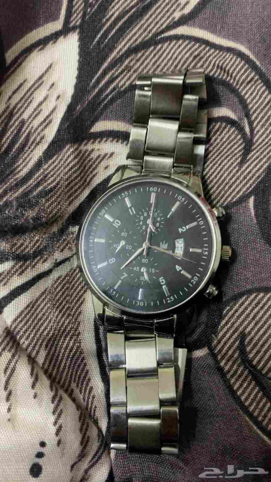للبيع ساعه ضد الماء وضد الصدأ السودا وسبحه الساعه الثانيه64598523978371110