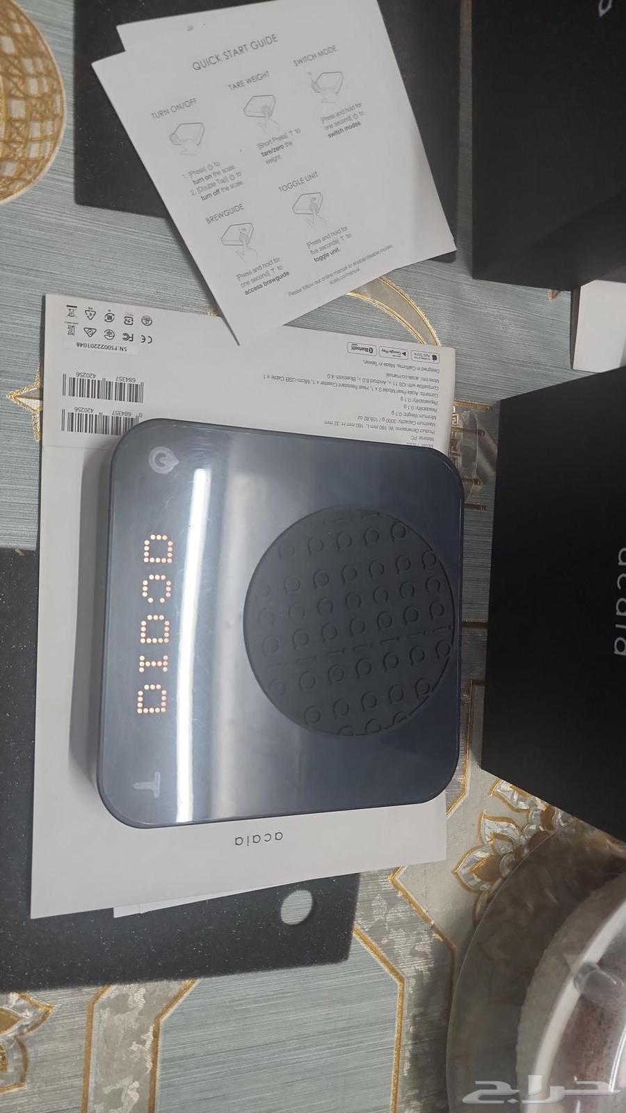 1 virtouso coffee grinder and 2 Acacia digital scale64606262696194114