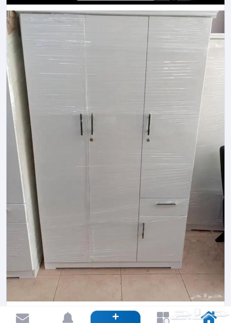 Closet, National-Style Wardrobe, 3-Door, White Color64614608757505110