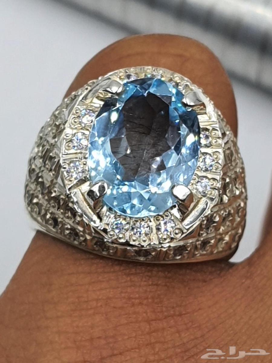 خاتم توباز افريقي لون سويسري بشهادة64611804432387112