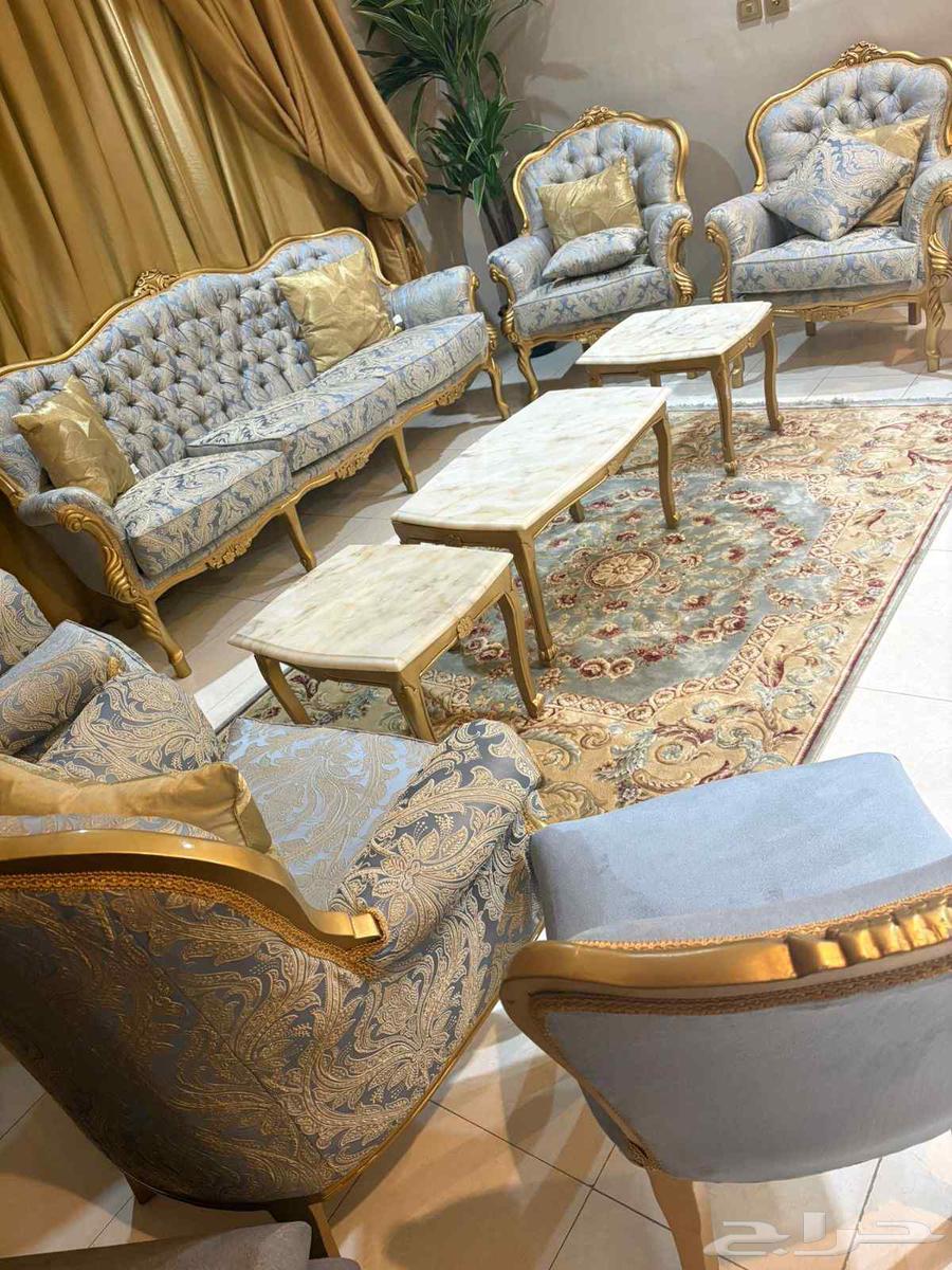 طقم كنب كلاسيك فاخر 7قطع 2خدمة وسعرممبز64612226647683111