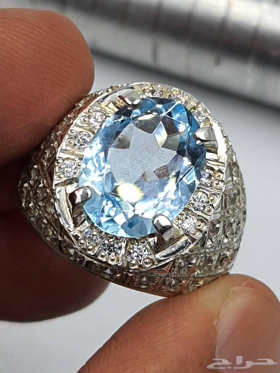 خاتم توباز افريقي لون سويسري بشهادة64611804432387110