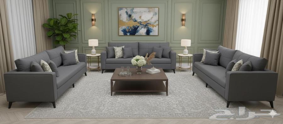 السعر 1300 طقم كنب جديد جاهز 5 قطع ل 11 شخص من يحتاجه يمكنه64610753942273114