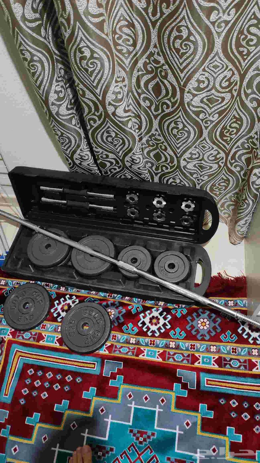 طقم أوزان مجموعة كاملة للتدريب64616317489281111