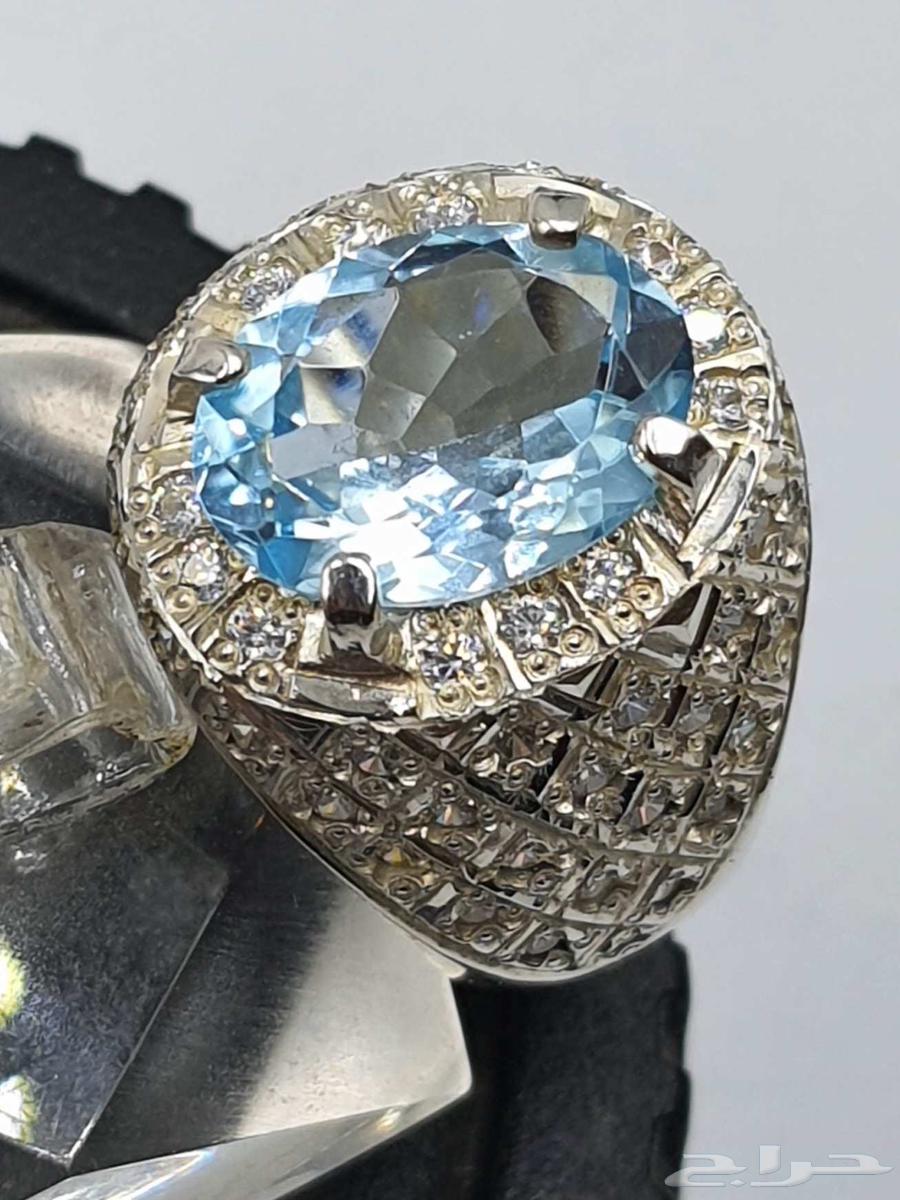 خاتم توباز افريقي لون سويسري بشهادة64611804432387114