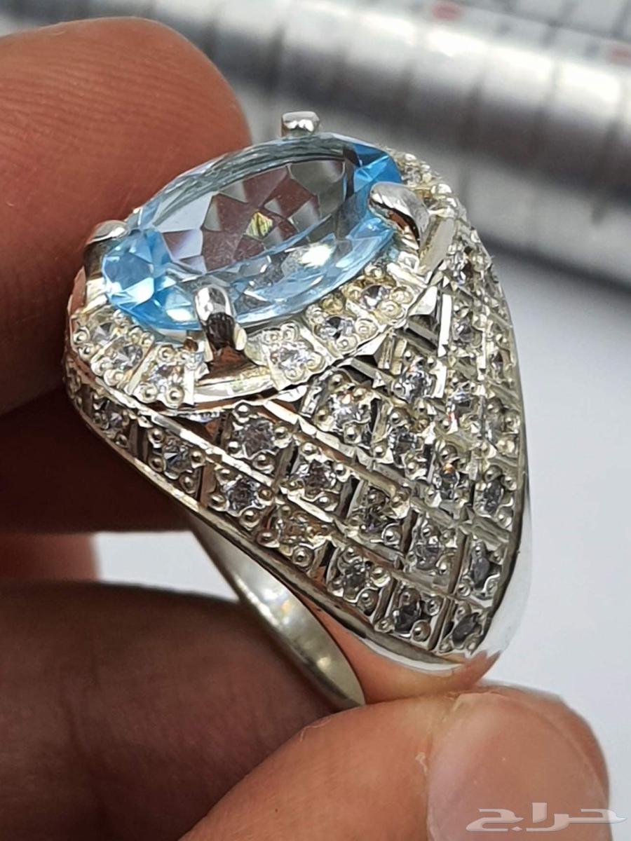 خاتم توباز افريقي لون سويسري بشهادة64611804432387111