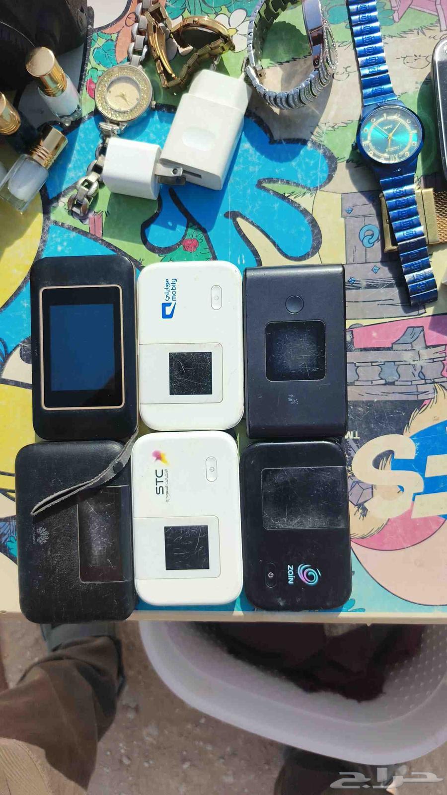 مجموعة راوتر هوواى شغلات بس فى حاجات محتاج بطارية64607681312641110