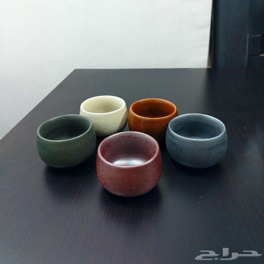 مجموعة 5 أكواب سيراميك قهوة بحجم 100 مل64607047990146110