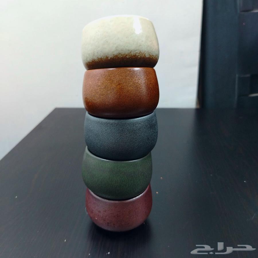 مجموعة 5 أكواب سيراميك قهوة بحجم 100 مل64607047990146111