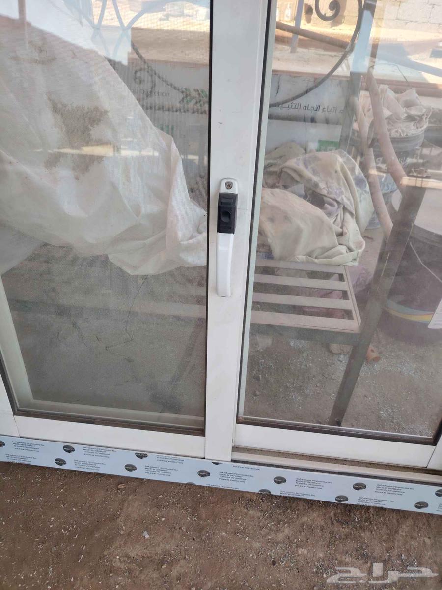 شباك المونيوم و زجاج جديد جاهز للبيع64609460646402114