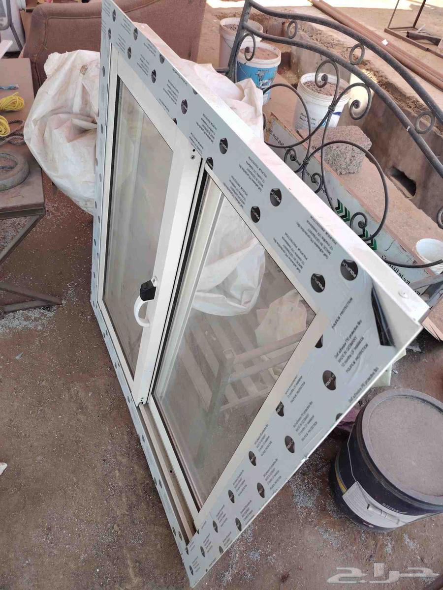 شباك المونيوم و زجاج جديد جاهز للبيع64609460646402111
