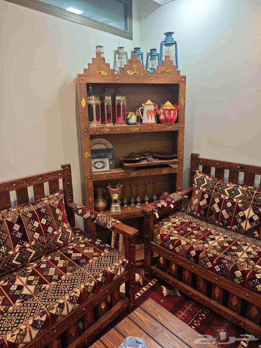Swedish Wooden Majlis Set in Excellent Condition (Chairs Only)64608923852418114
