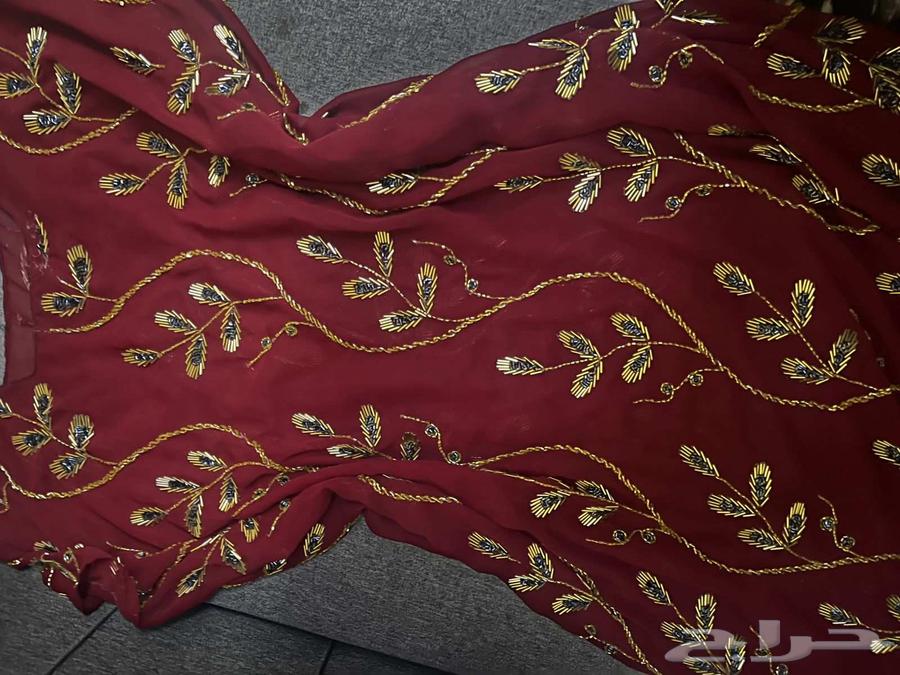 درع عدني احمر غامق فخم قطعتين64610791127553110