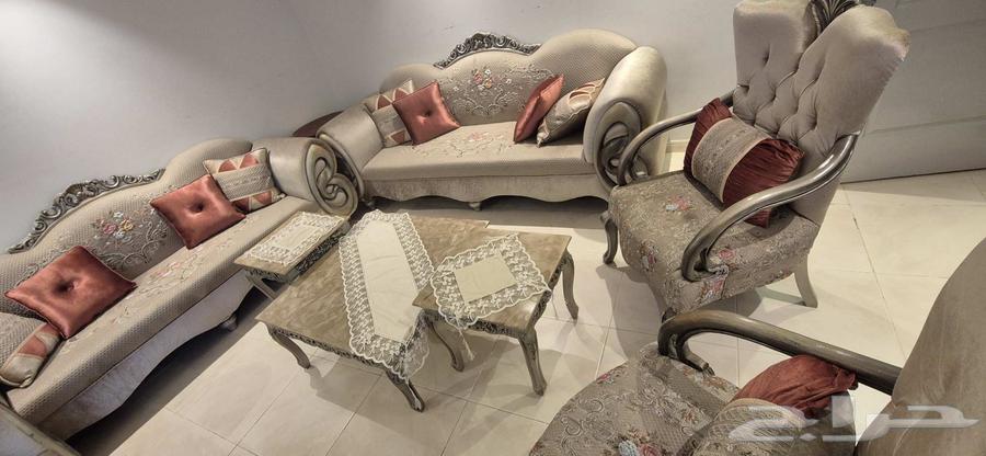 11-Person Sofa Set with Tables and Curtain64610816265858112