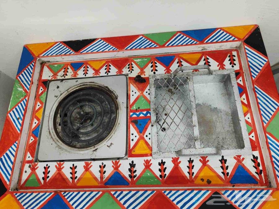 صلل بالقط العسيري ويشتغل عالكهرب وفيه مكان للفحم استخدام شهر64611766784259111