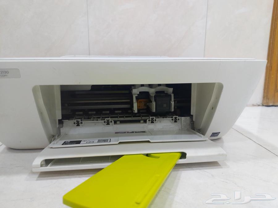 طابعه HP Deskjet 2130. مع حبر جديد ابيض واسود (لأعلى سعر )64610468109571111