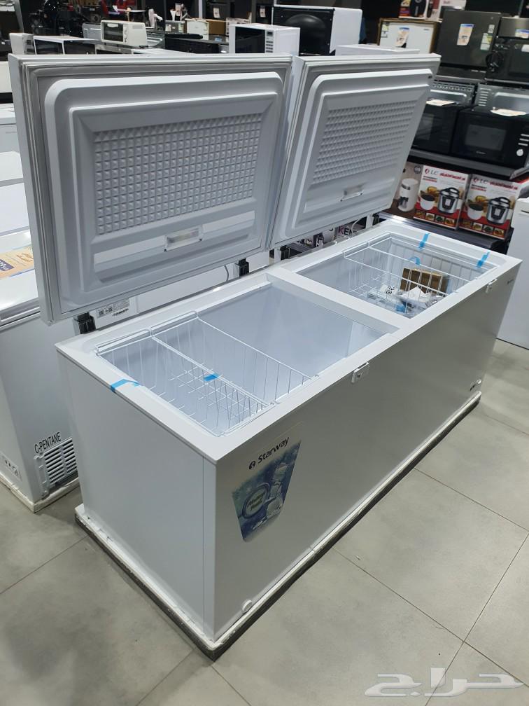 فريزر افقي 20 قدم بابين فريزر ارضي جديد مجمد مسطح توصيل مجان64610518205441110