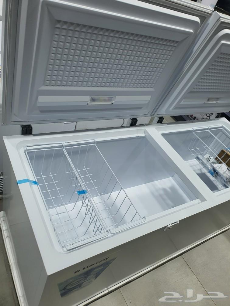 فريزر افقي 20 قدم بابين فريزر ارضي جديد مجمد مسطح توصيل مجان64610518205441111