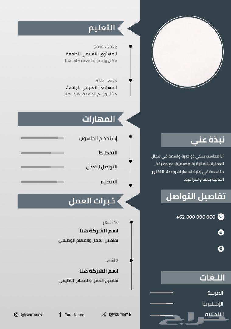 سيرة ذاتيه ب 5 ريال64607719470849110