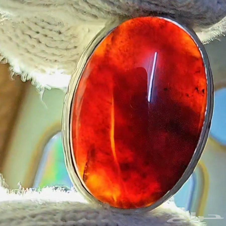 تم البيع - عقيق يماني شفه ترابي64614260400643114