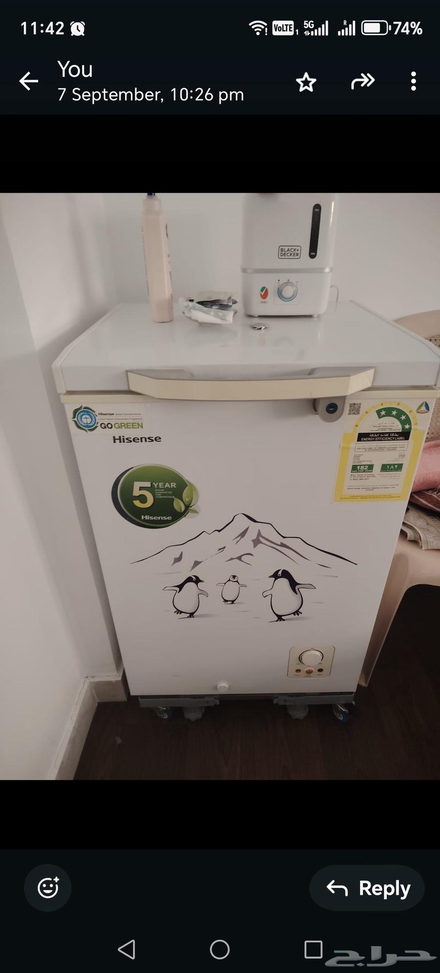 Deep Freezer Hiesnes Company.. very Good Condition For Sale64619567674241113