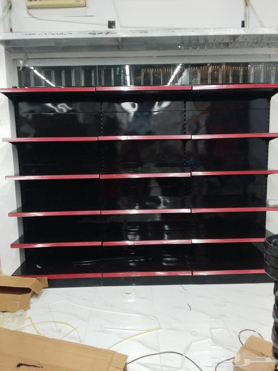 يوجد لدينا جميع انواع ارفوف وطني وصيني مستودعات وبقالات جديد64619842296065111