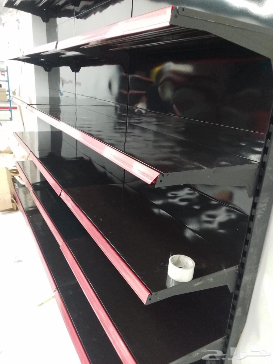 يوجد لدينا جميع انواع ارفوف وطني وصيني مستودعات وبقالات جديد64619842296065110