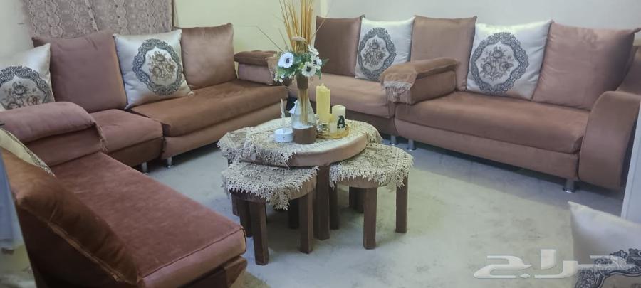 كنب نضيف 6 قطع و5 طاولات خدمة ب25064618277265027110