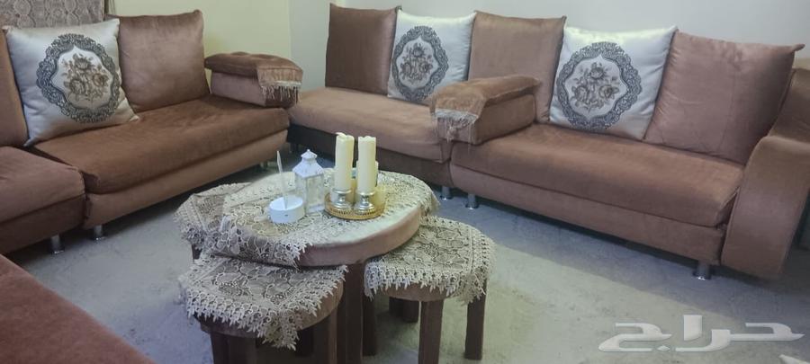 كنب نضيف 6 قطع و5 طاولات خدمة ب25064618277265027113