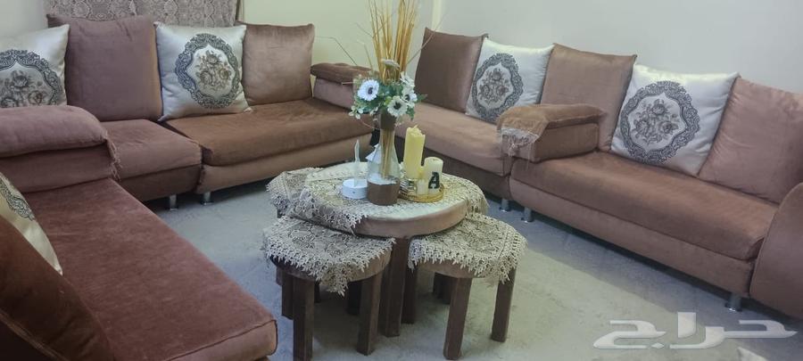 كنب نضيف 6 قطع و5 طاولات خدمة ب25064618277265027111