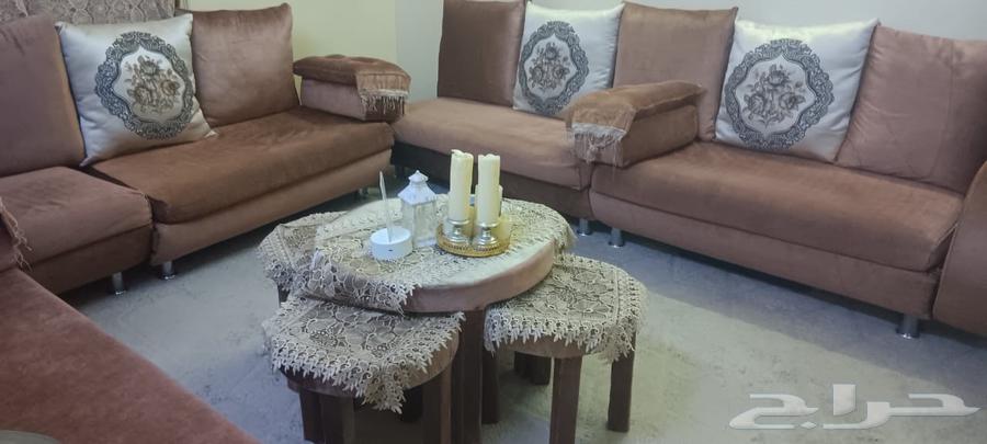 كنب نضيف 6 قطع و5 طاولات خدمة ب25064618277265027112