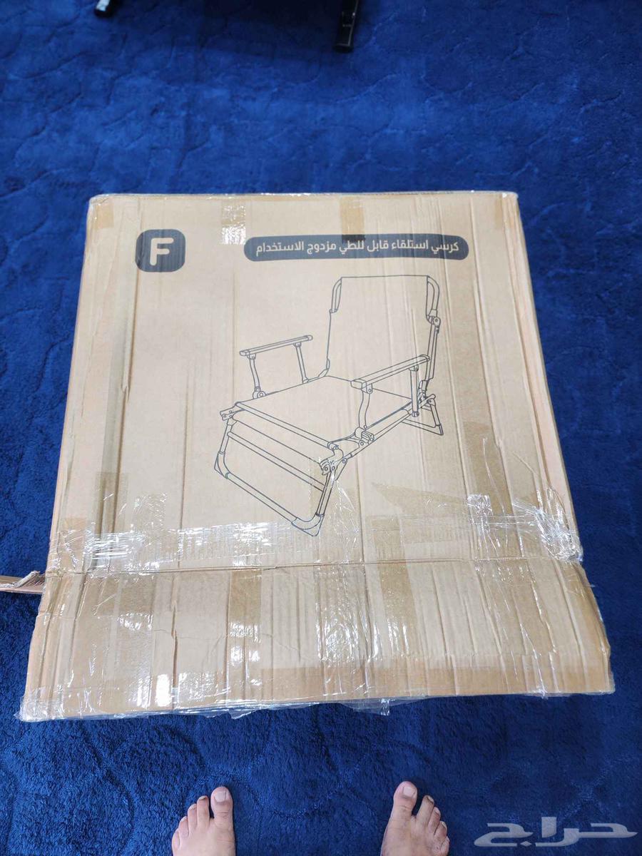 كرسي قابل للطي جديد بكرتونه64621666929026113