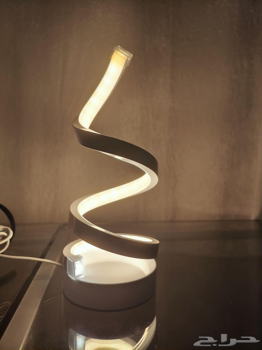 Modern Spiral LED Lamp   3 Color Modes   Perfect for Home64623599896322114