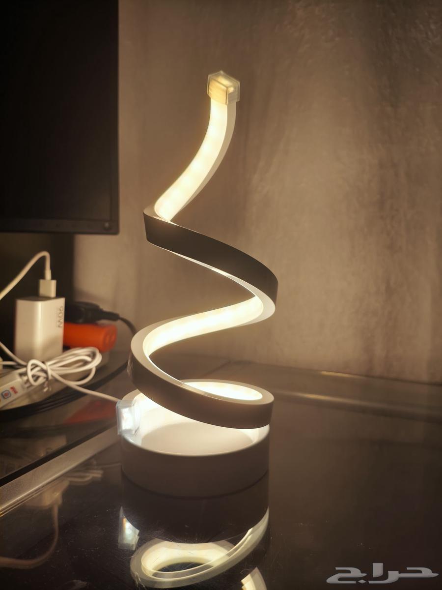 Modern Spiral LED Lamp   3 Color Modes   Perfect for Home64623599896322110